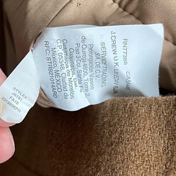 J. Crew| Wool, Laine Brown-Tan Mini Skirt with Ruffle Detail—Size 0••• - Picture 8 of 14